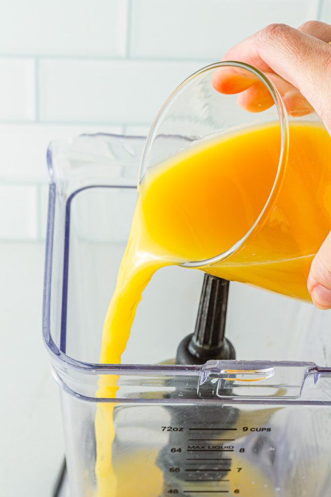 Add ingredients to blender