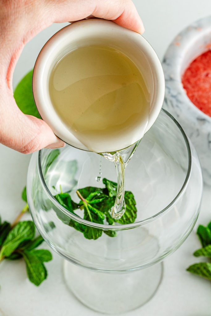 Making a Virgin Watermelon Mojito