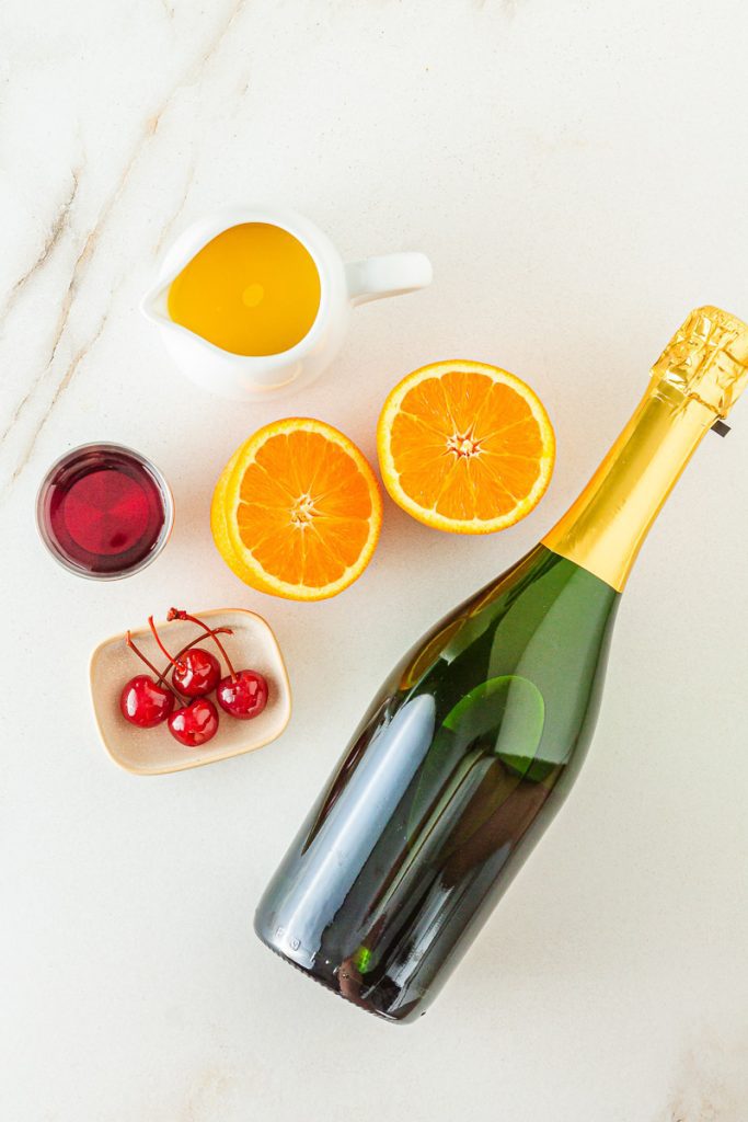 Sunrise mocktail ingredients