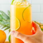 Glass of virgin Tequila Sunrise