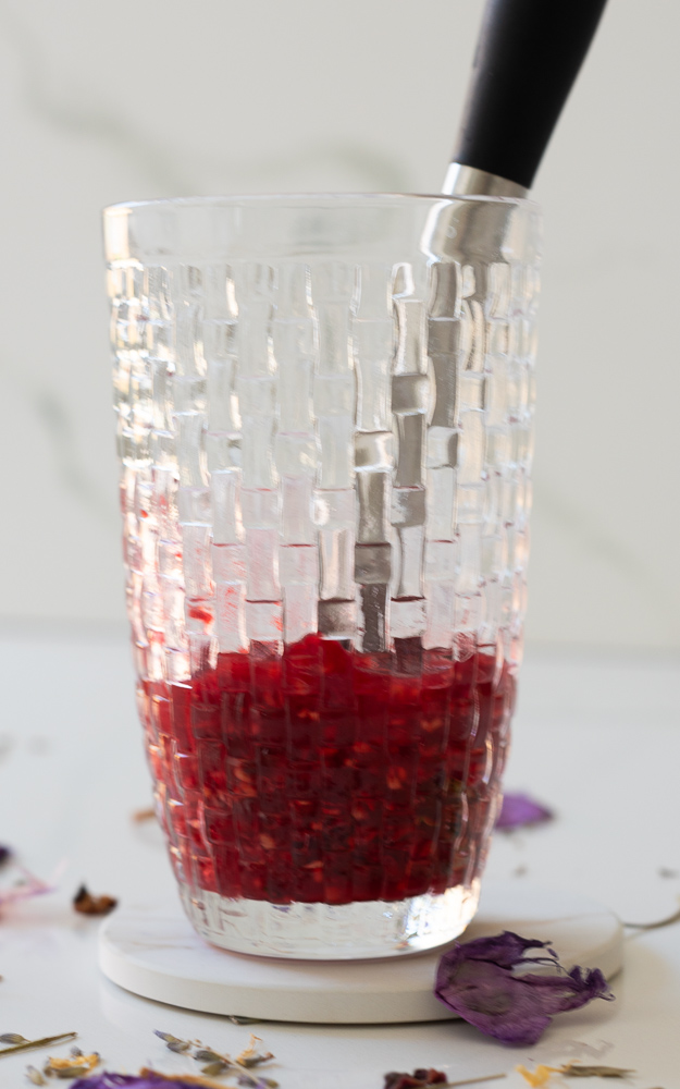 Muddling Raspberrys and Lime