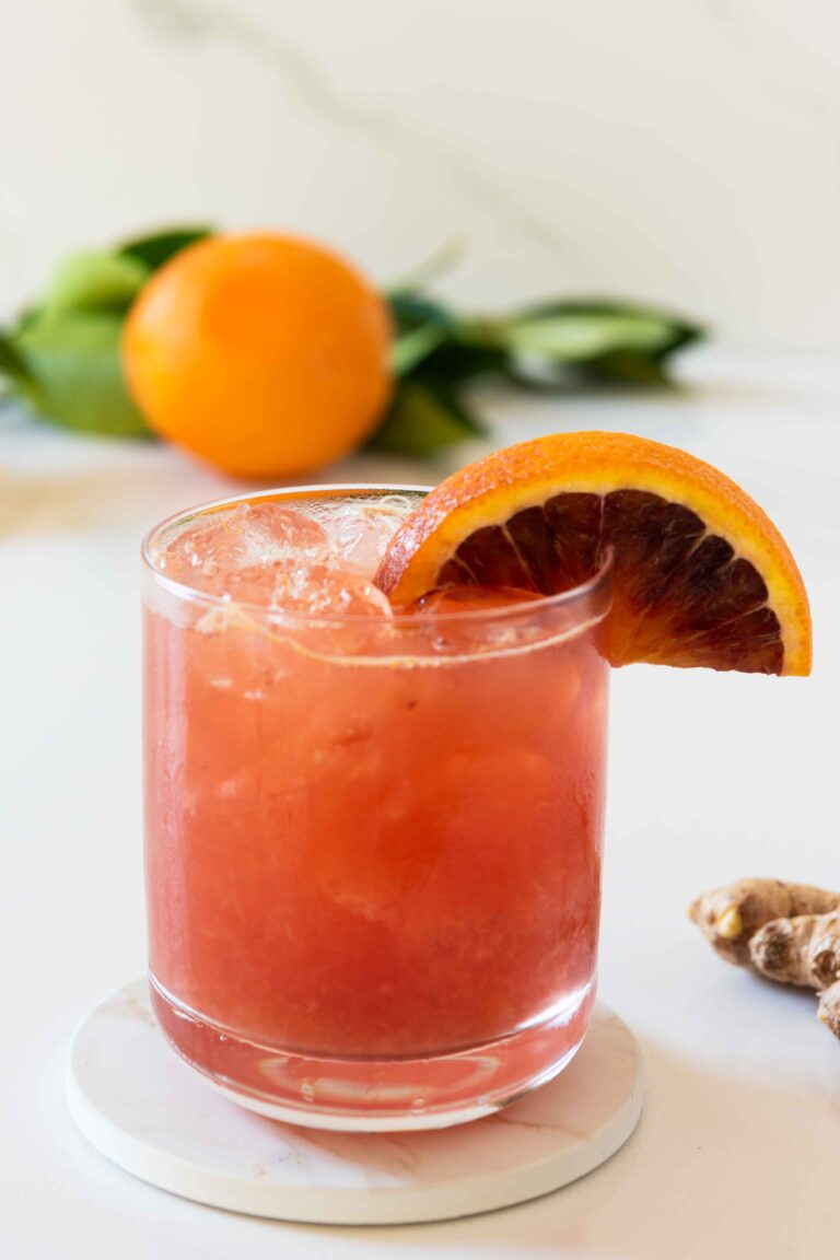 Glass of Blood Orange Mocktail