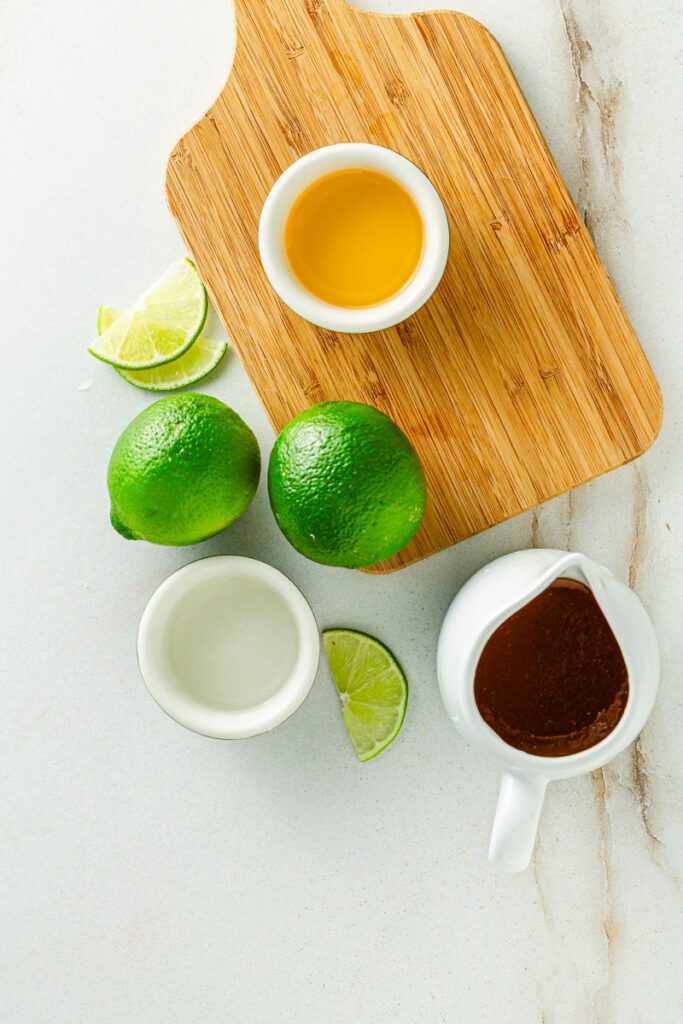 ingredients for passionflower mocktail 