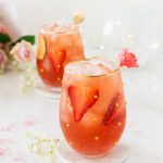Glasses of Valentine Pink Mocktail