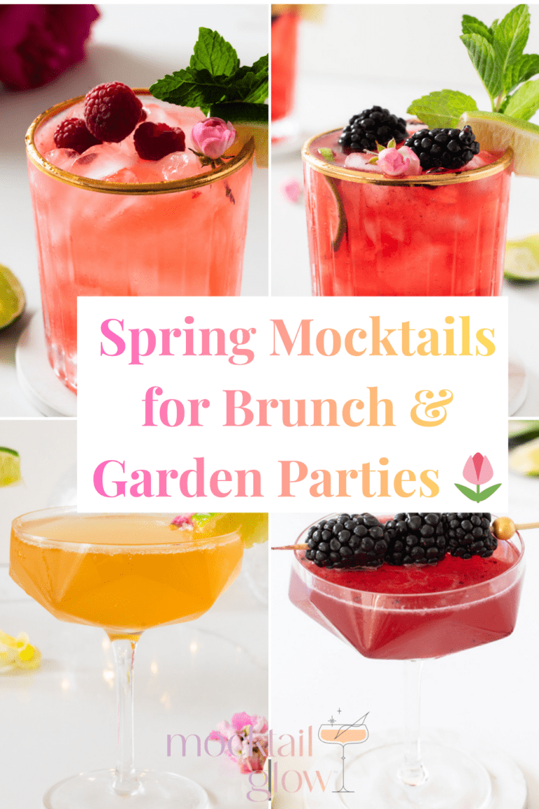 4 spring mocktails with fresh mint and fruit