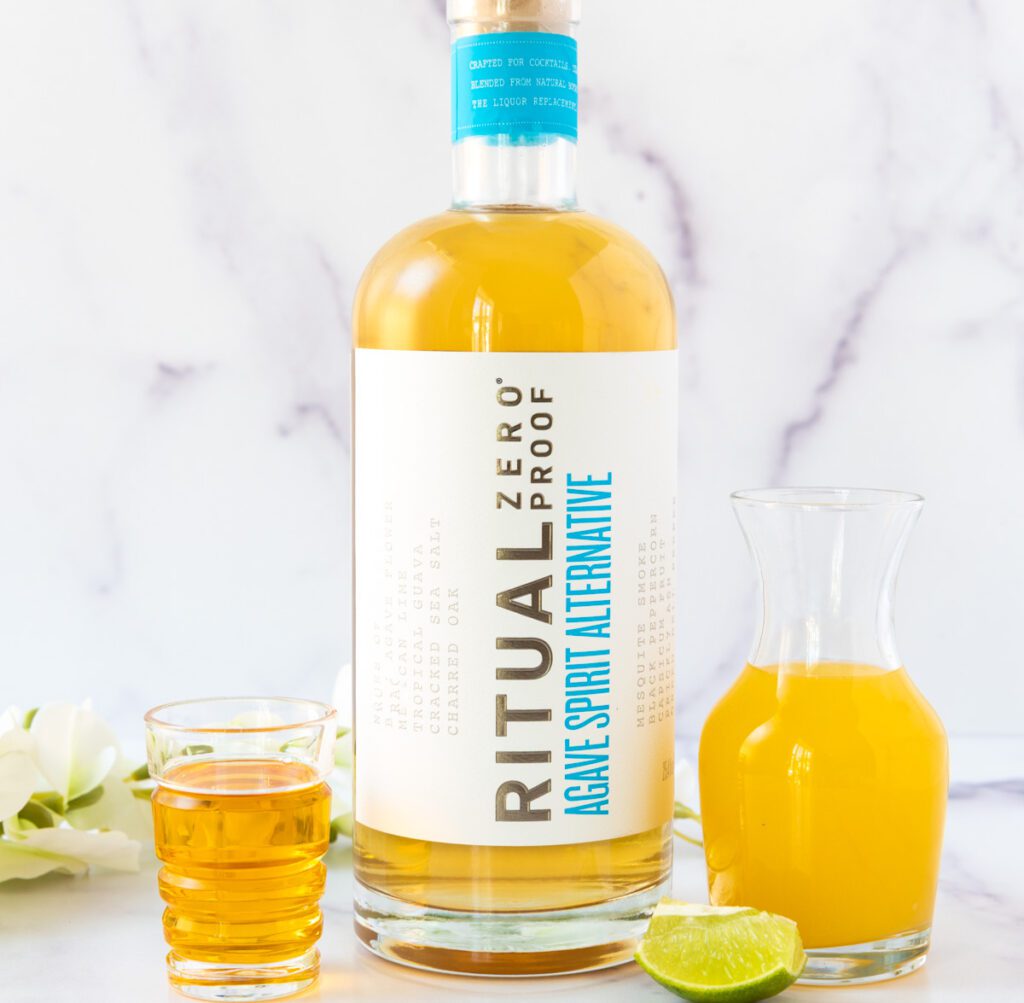 ingredients for pineapple  virgin margarita