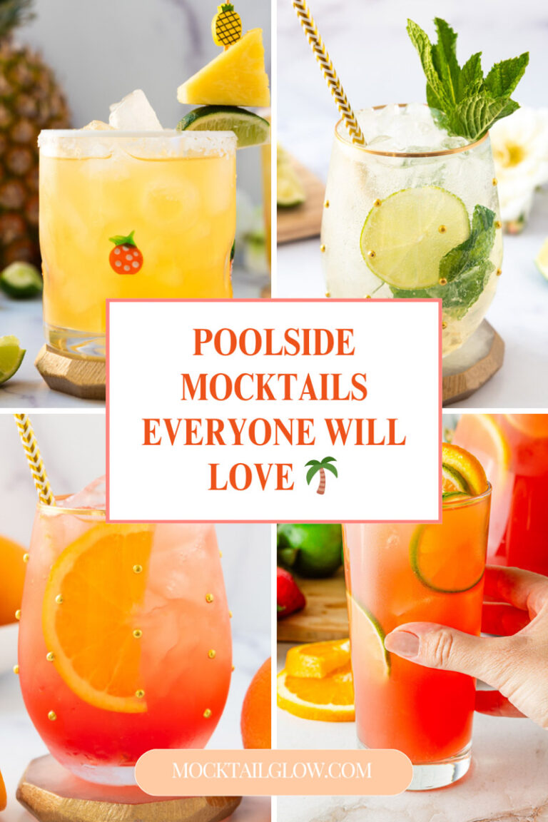 4 colorful poolside mocktails for summer