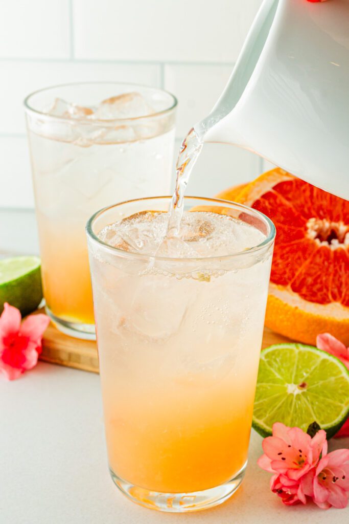 add sparkling water